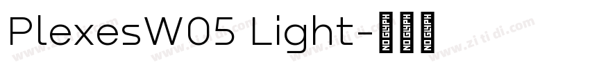 PlexesW05 Light字体转换